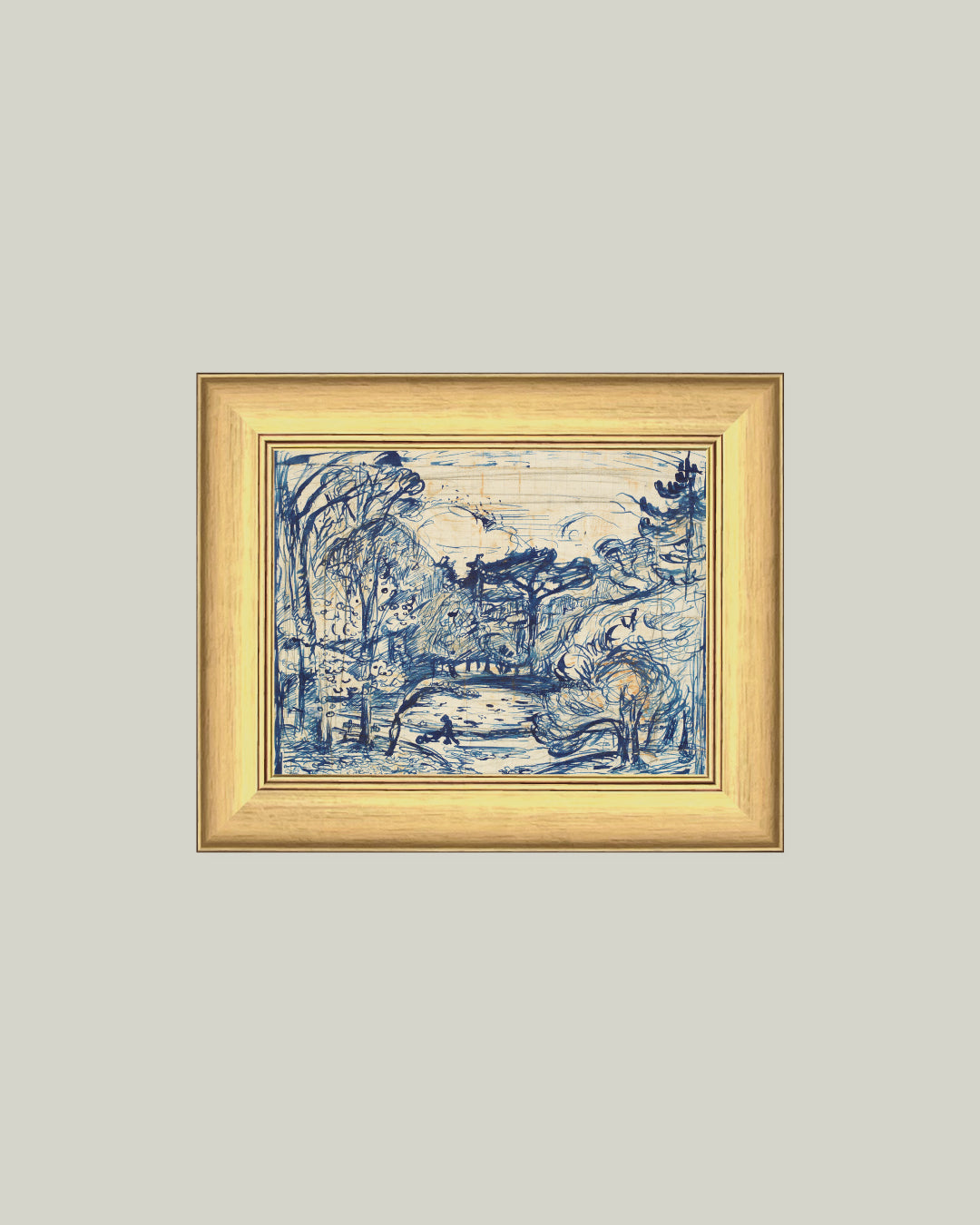 Forest with Woodcutter