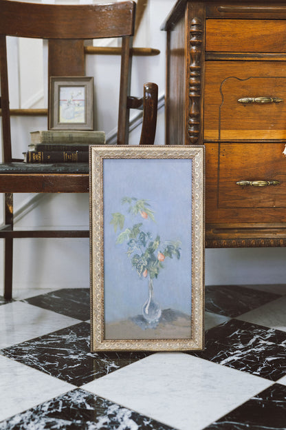Flowers in a Glass Vase
