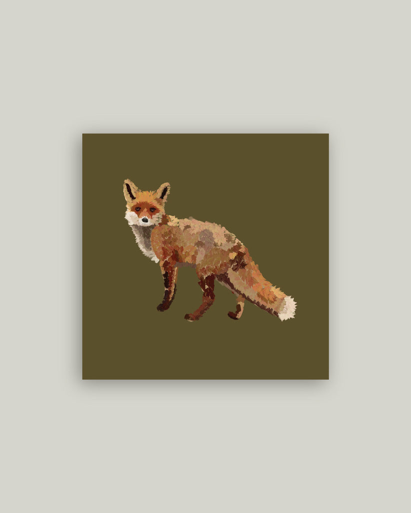 Fox Closeup Artist Board Petal Lane Home