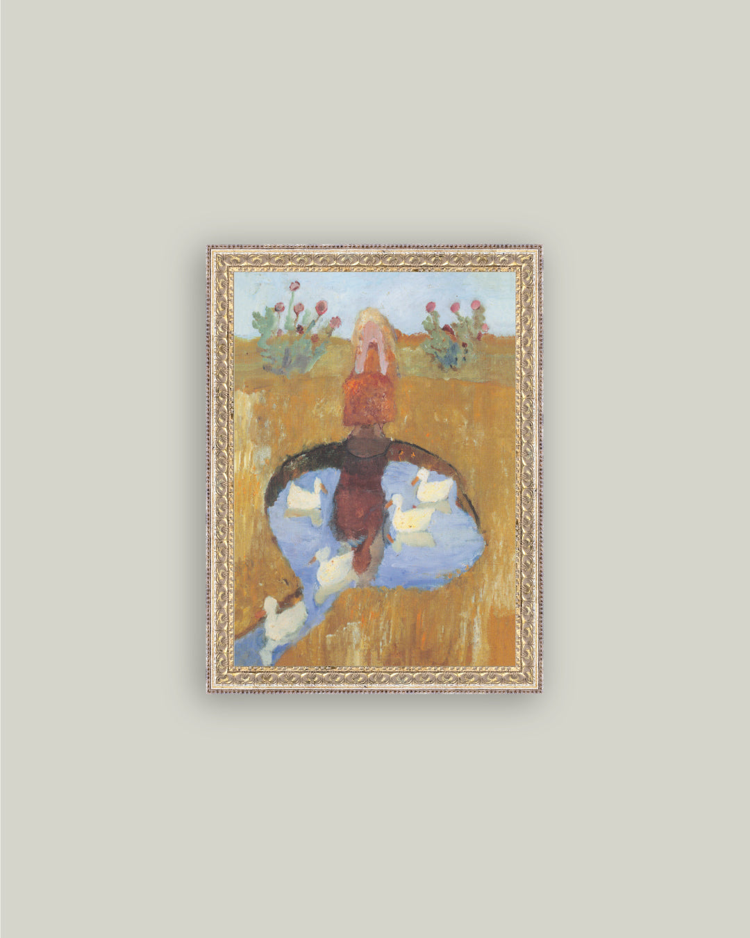 Girl by Duck Pond