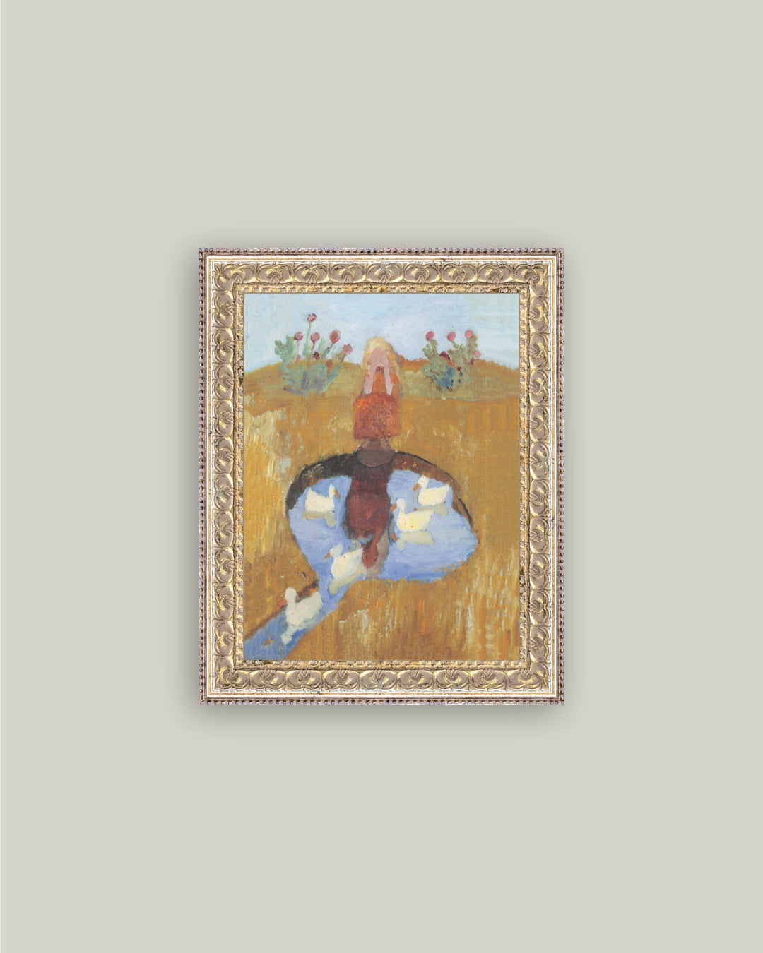 Girl by Duck Pond