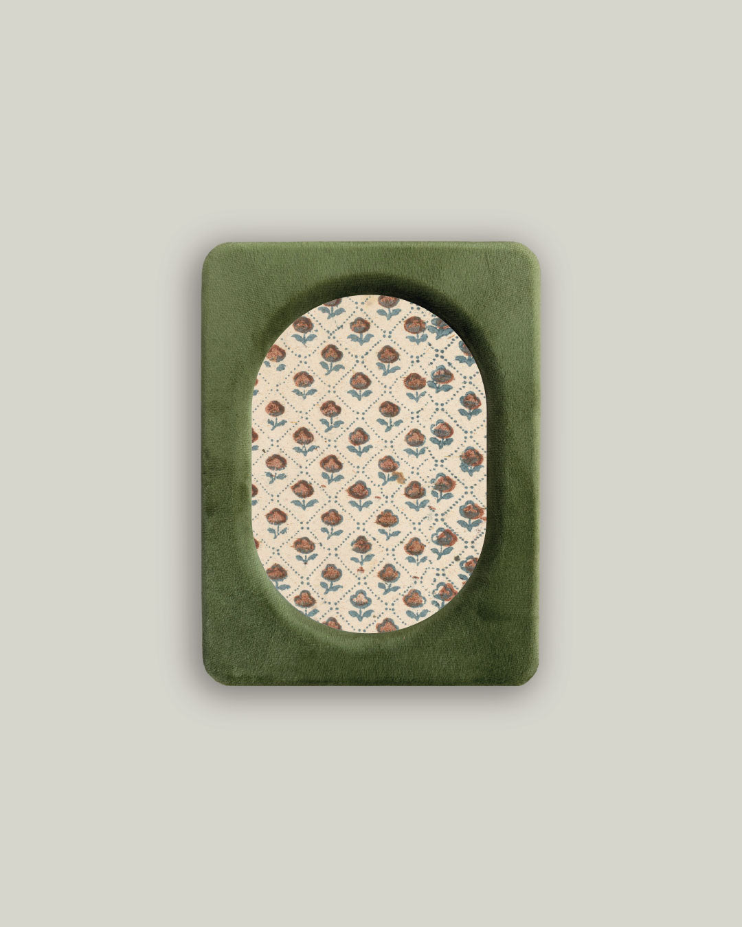Mossy Green Velvet Photo Frame 5X7