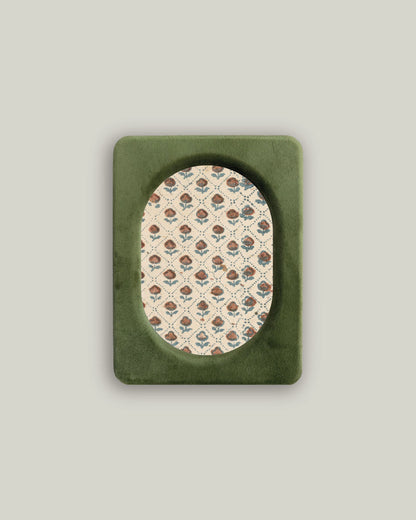 Mossy Green Velvet Photo Frame 5X7
