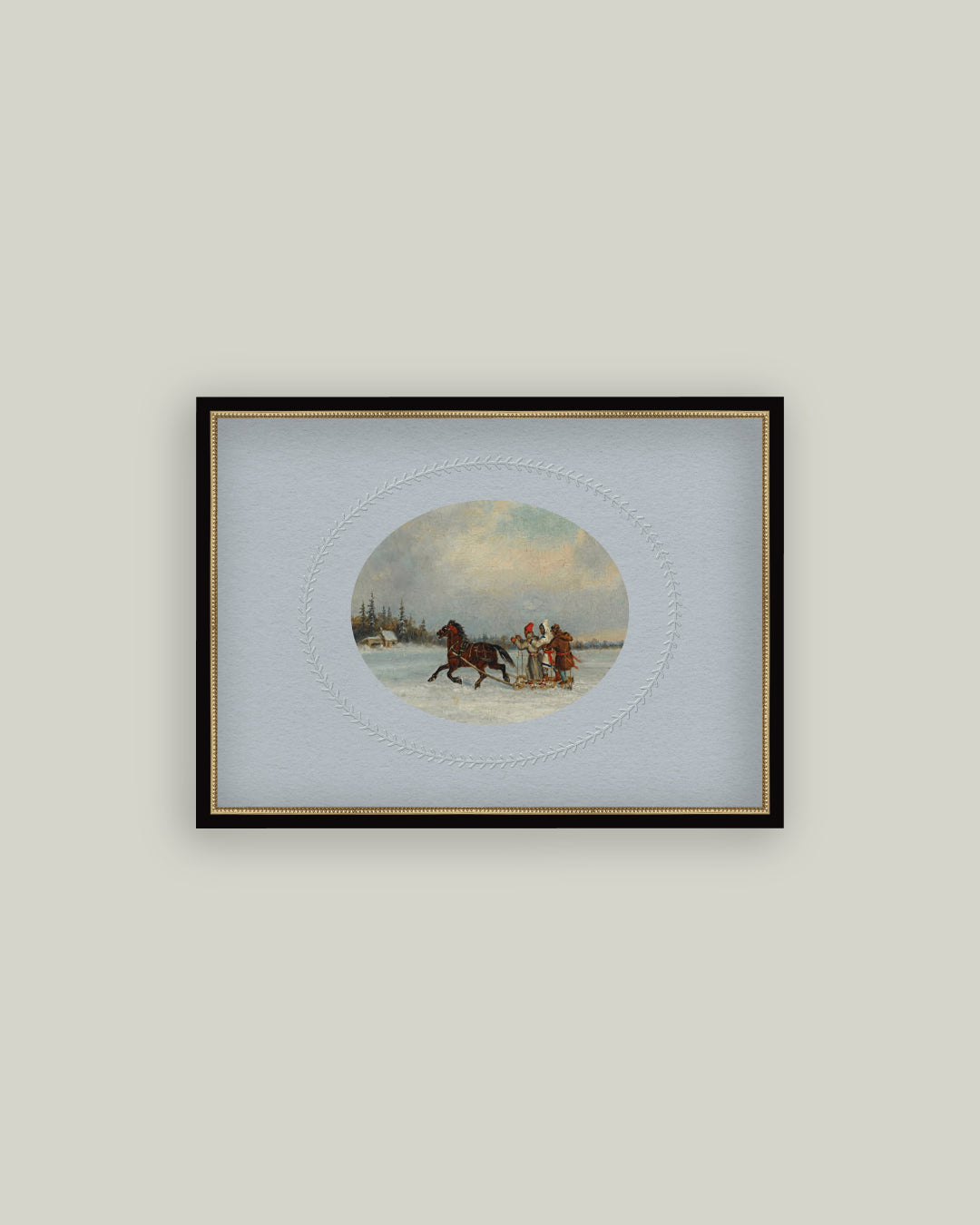 Habitants In The Sleigh