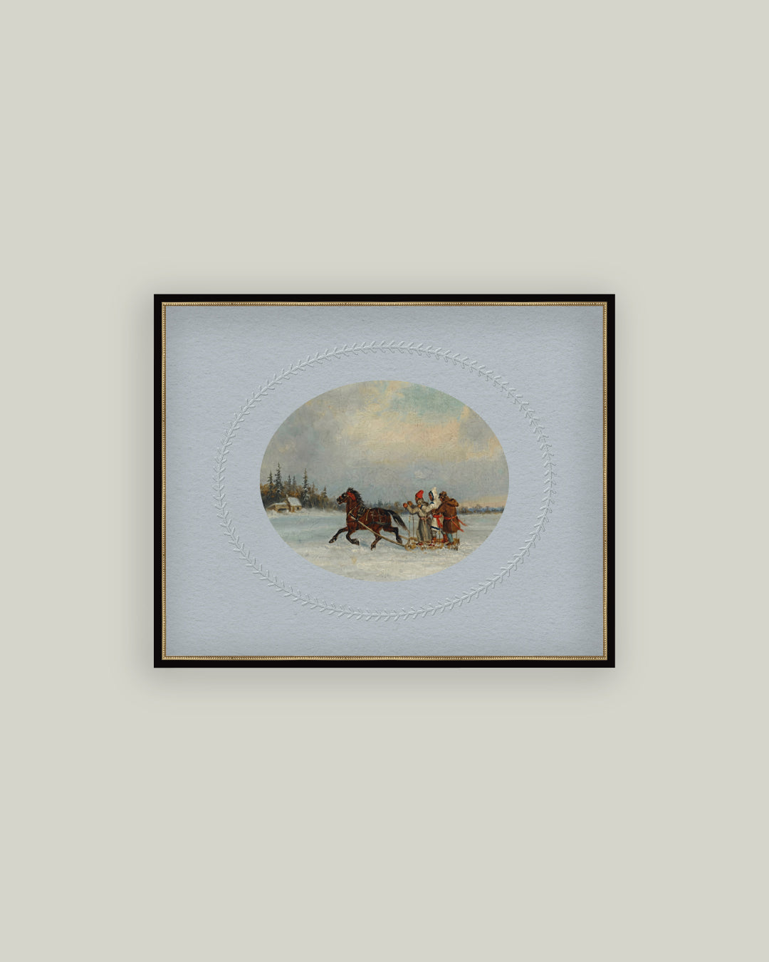 Habitants In The Sleigh