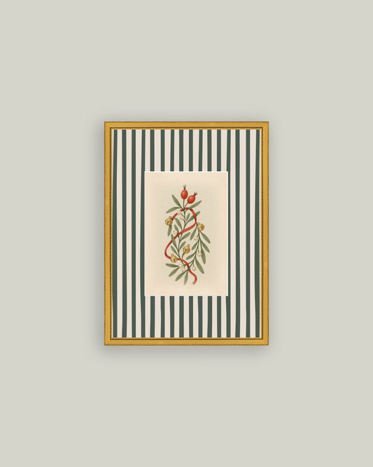 Holly Bells on Stripes