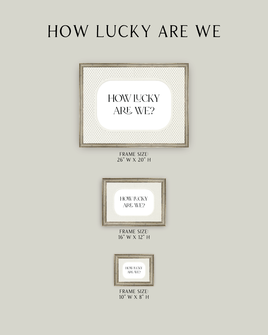 How Lucky Are We