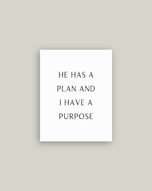 He Has A Plan Artist Board