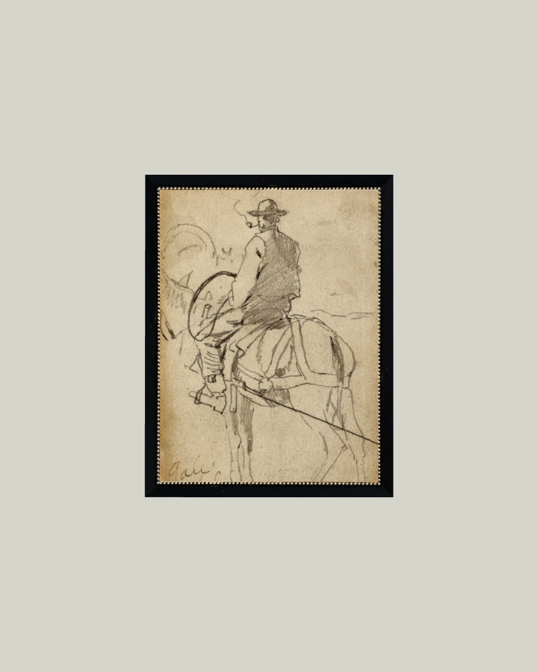 Man Riding a Horse