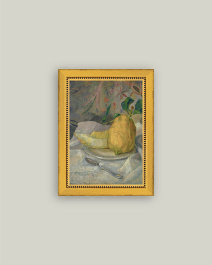 Still Life Melon Lemon