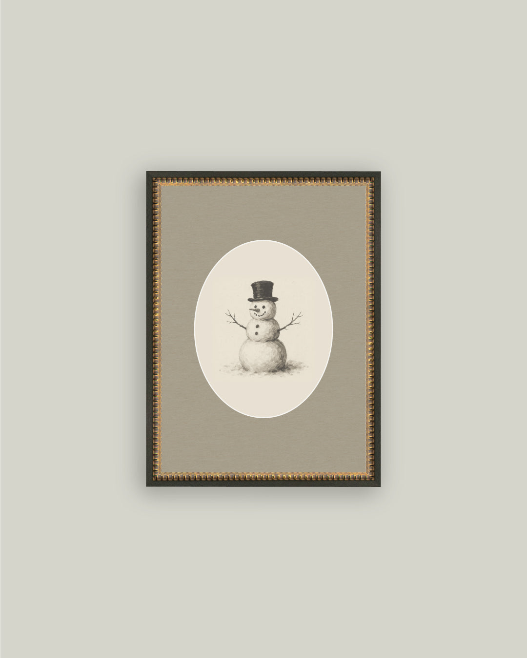 Oval Snowman