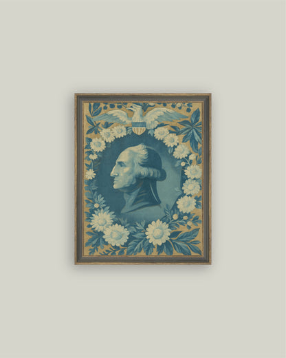 Portrait Wreathed in Blue