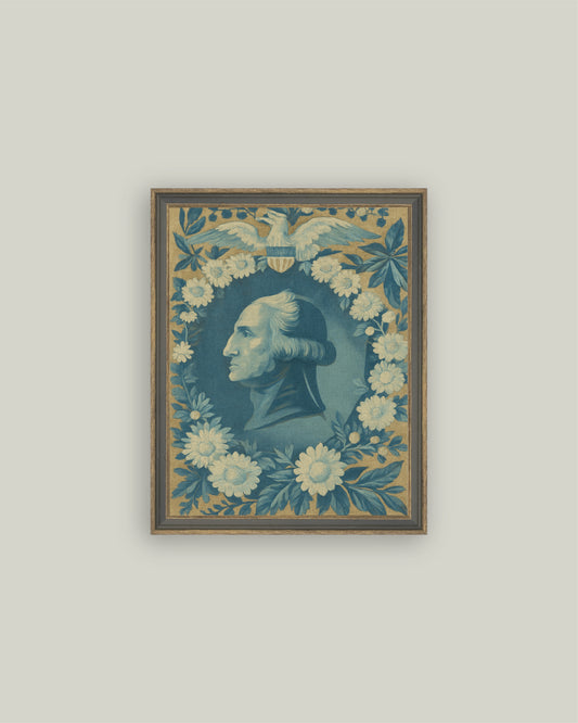 Portrait Wreathed in Blue