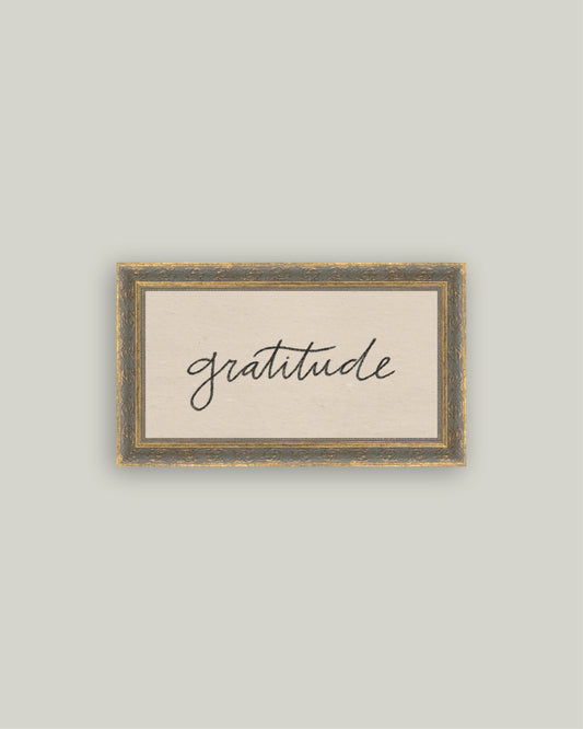 Gratitude