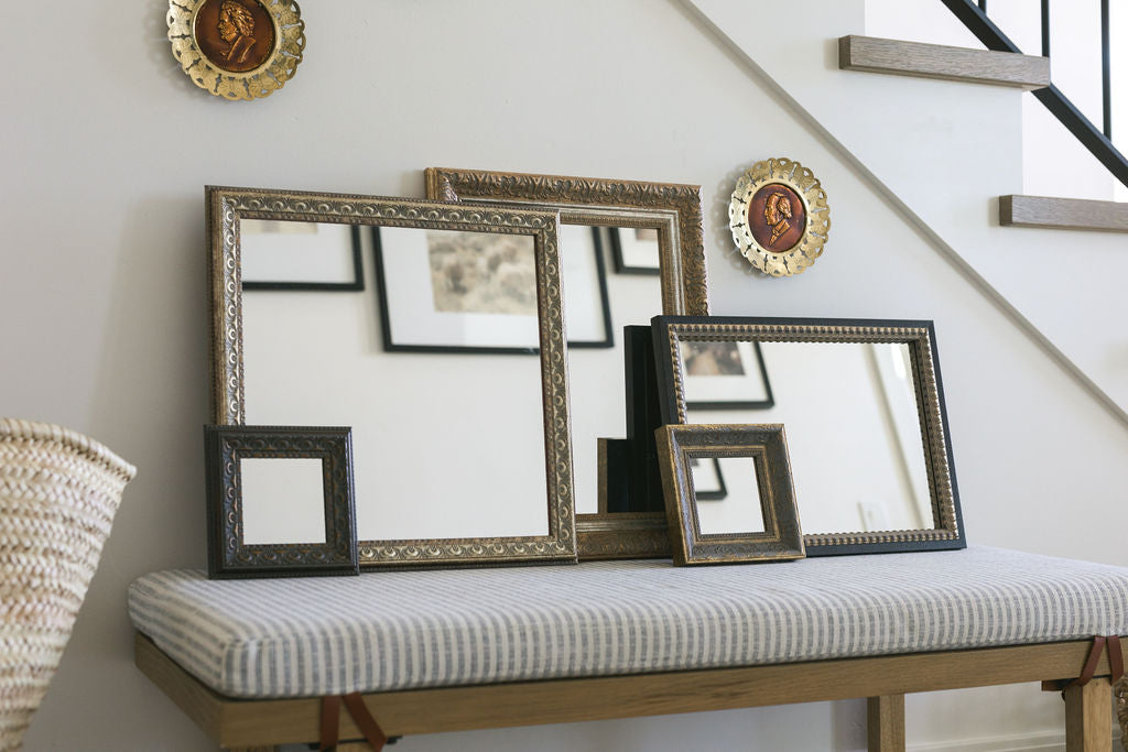 Patina Gold Framed Mirror