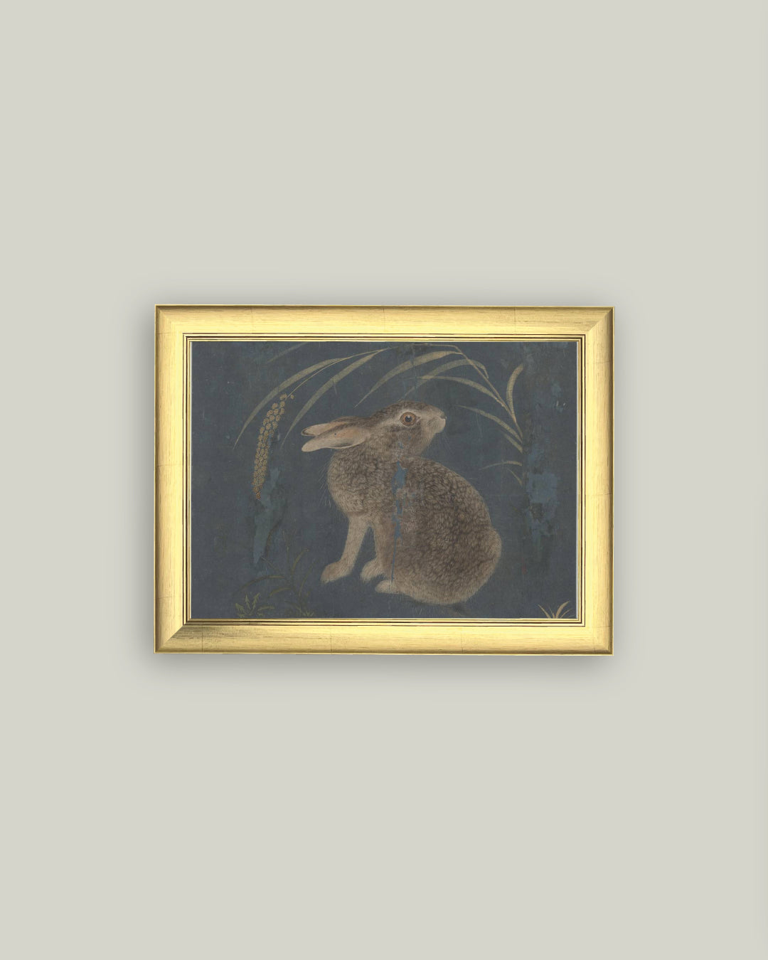 Brown Rabbit on Navy