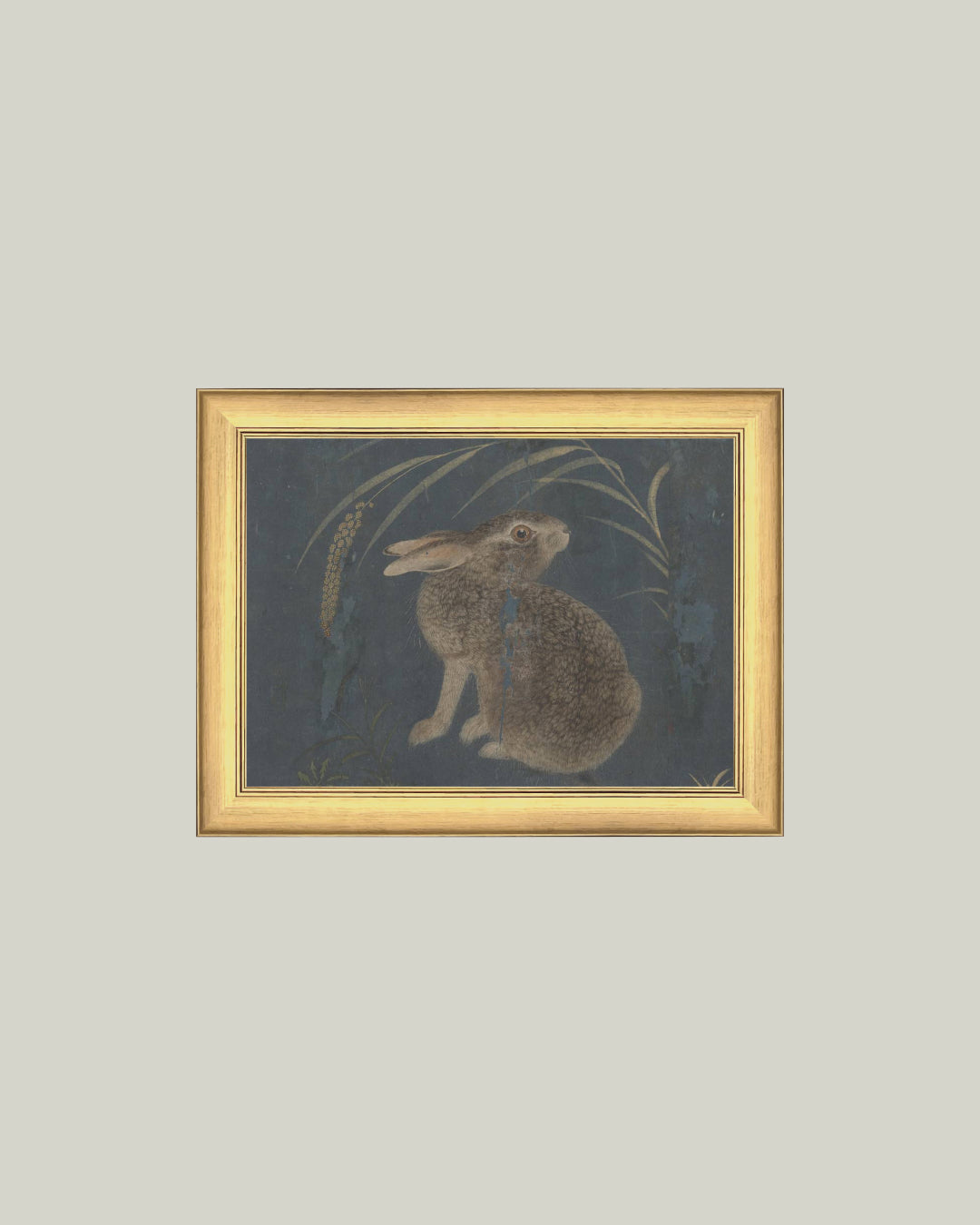 Brown Rabbit on Navy