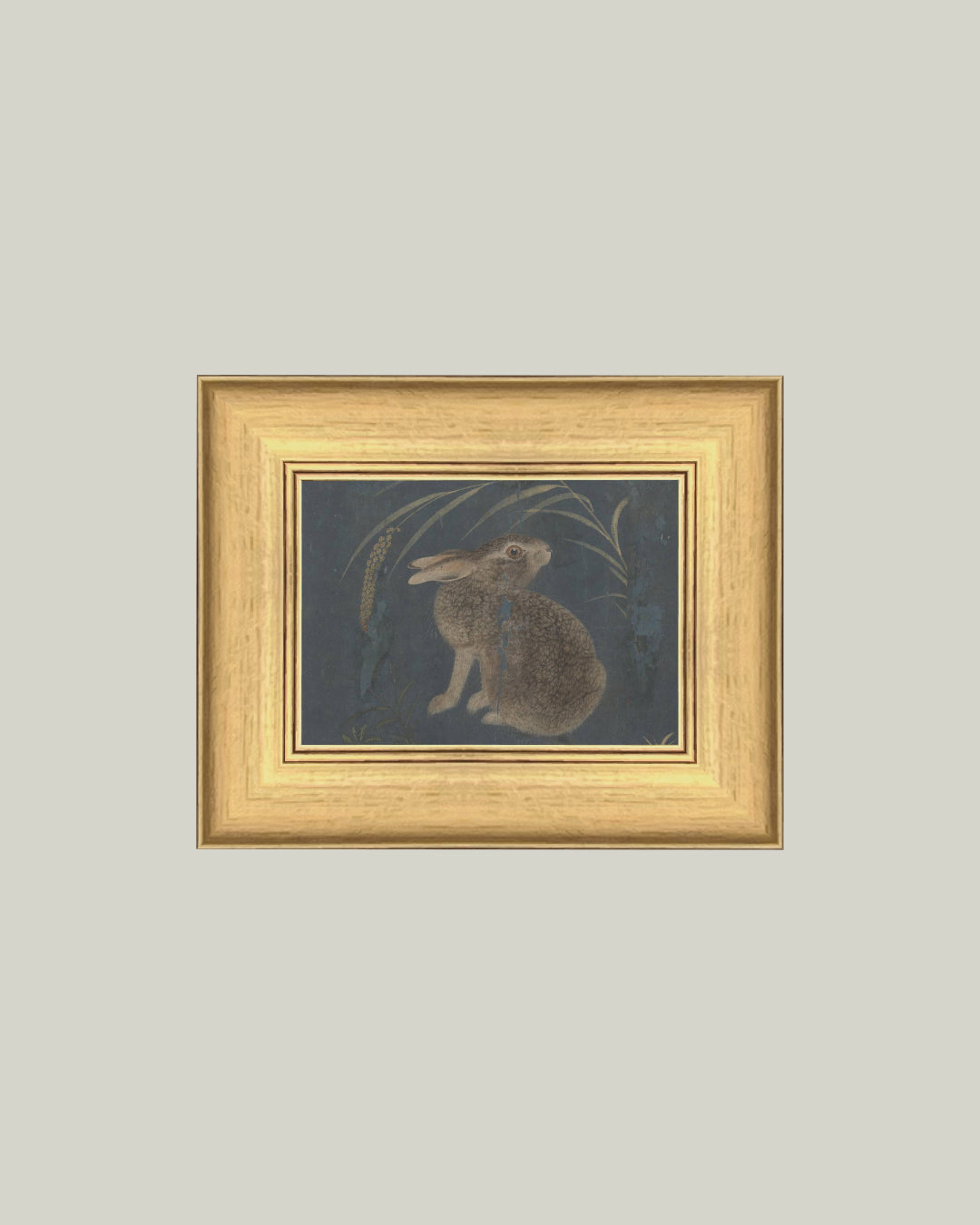 Brown Rabbit on Navy