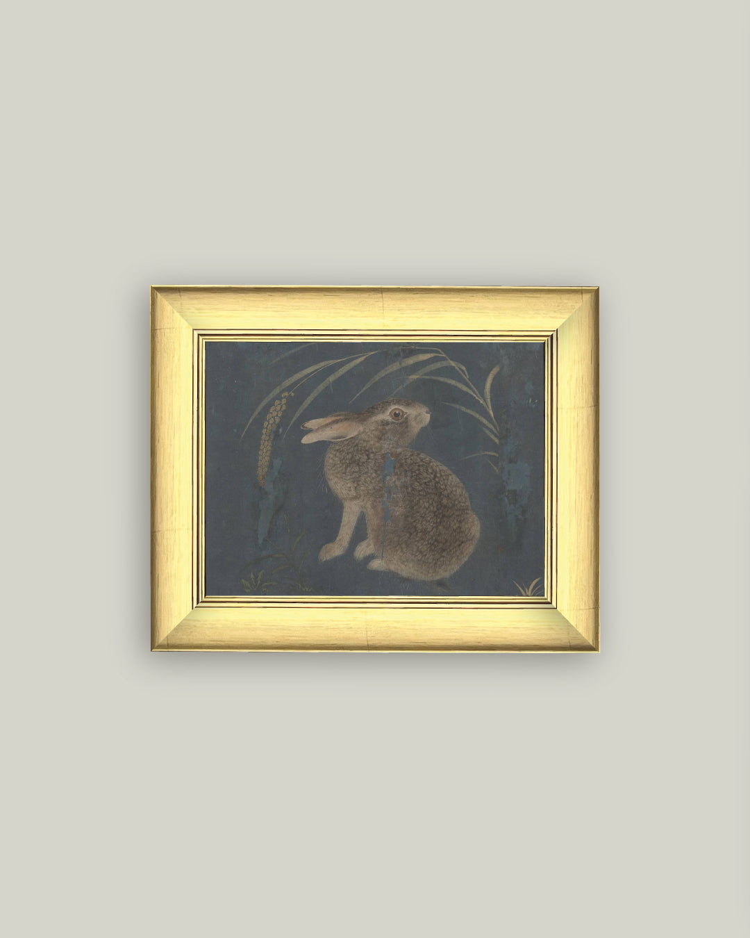 Brown Rabbit on Navy