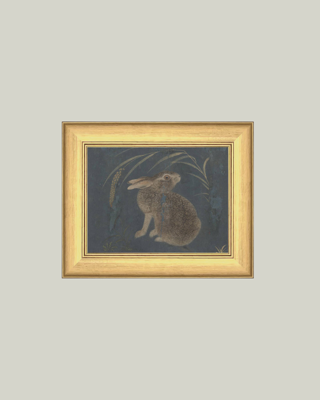 Brown Rabbit on Navy