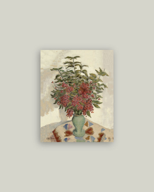 Red Hydrangeas Artist Board