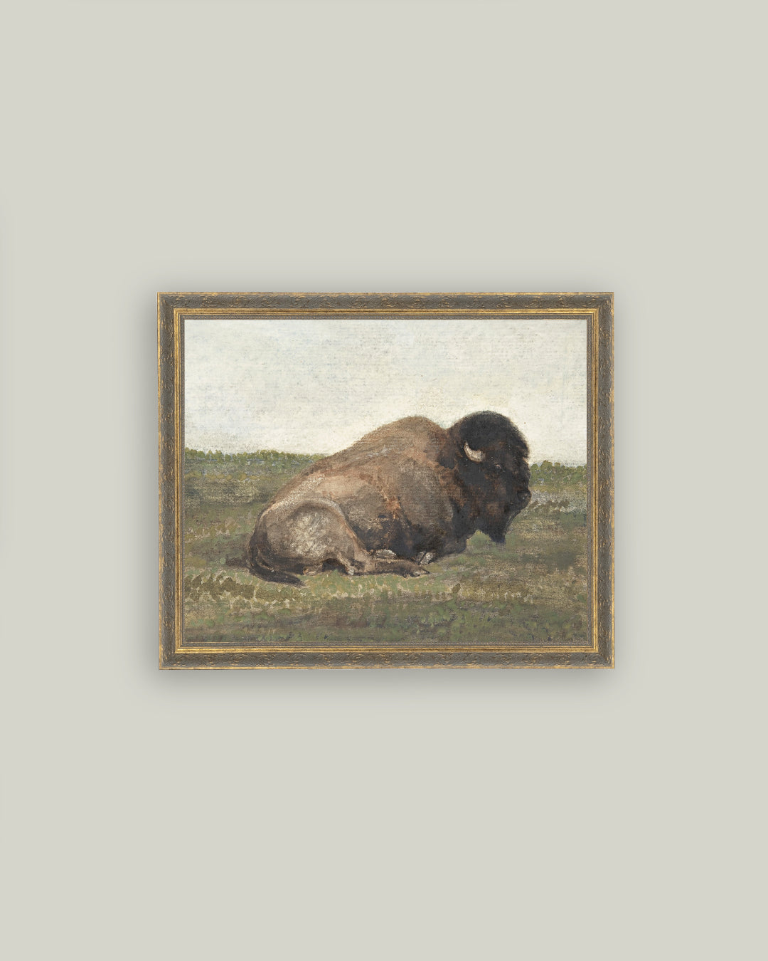 Resting Bison