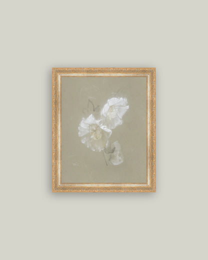 Sage and White Flowers