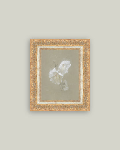 Sage and White Flowers