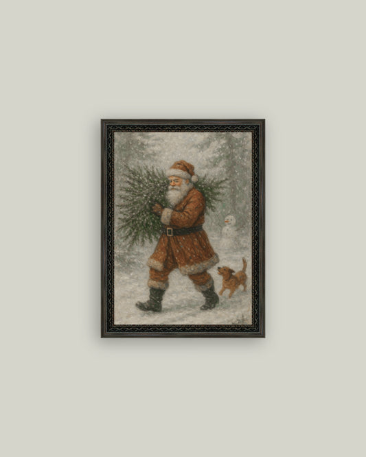 Santa with Tree