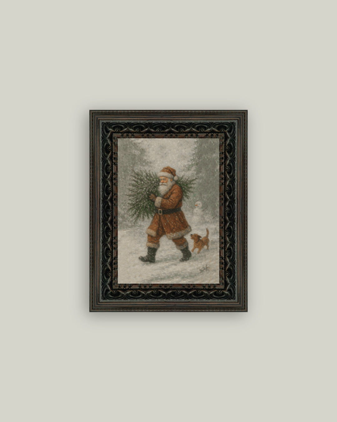 Santa with Tree