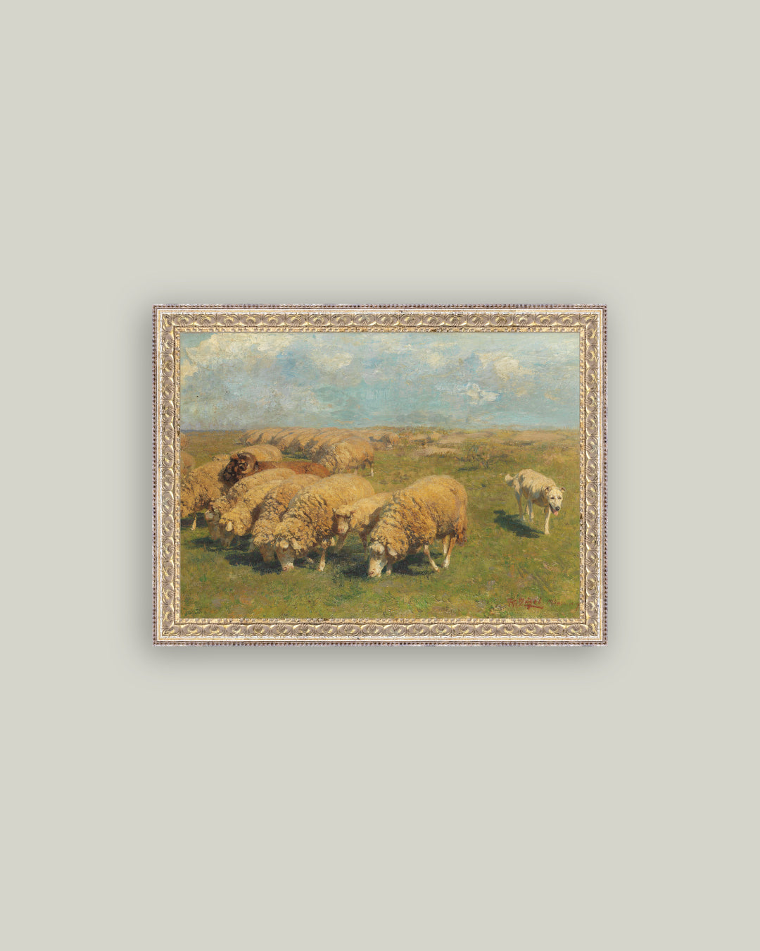 Sheep with Sheep Dog