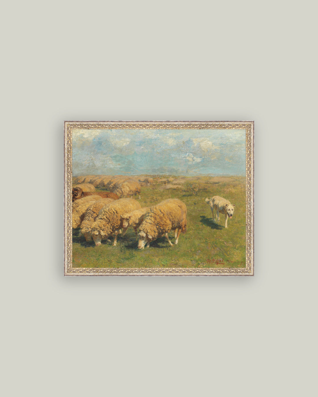 Sheep with Sheep Dog