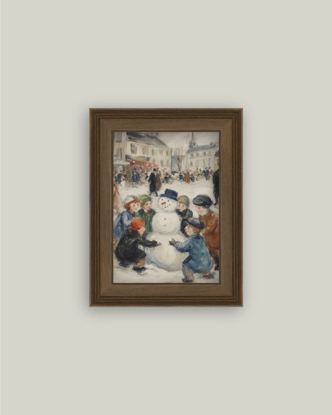 Snowman In The Square