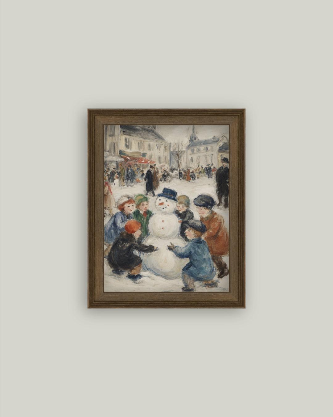 Snowman In The Square