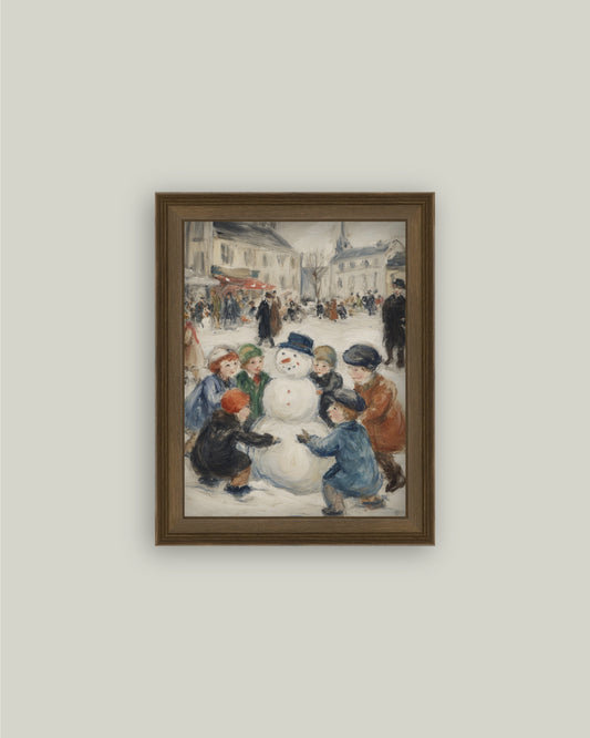 Snowman In The Square