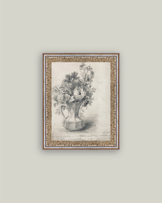 Sketch Flowers in a Pitcher