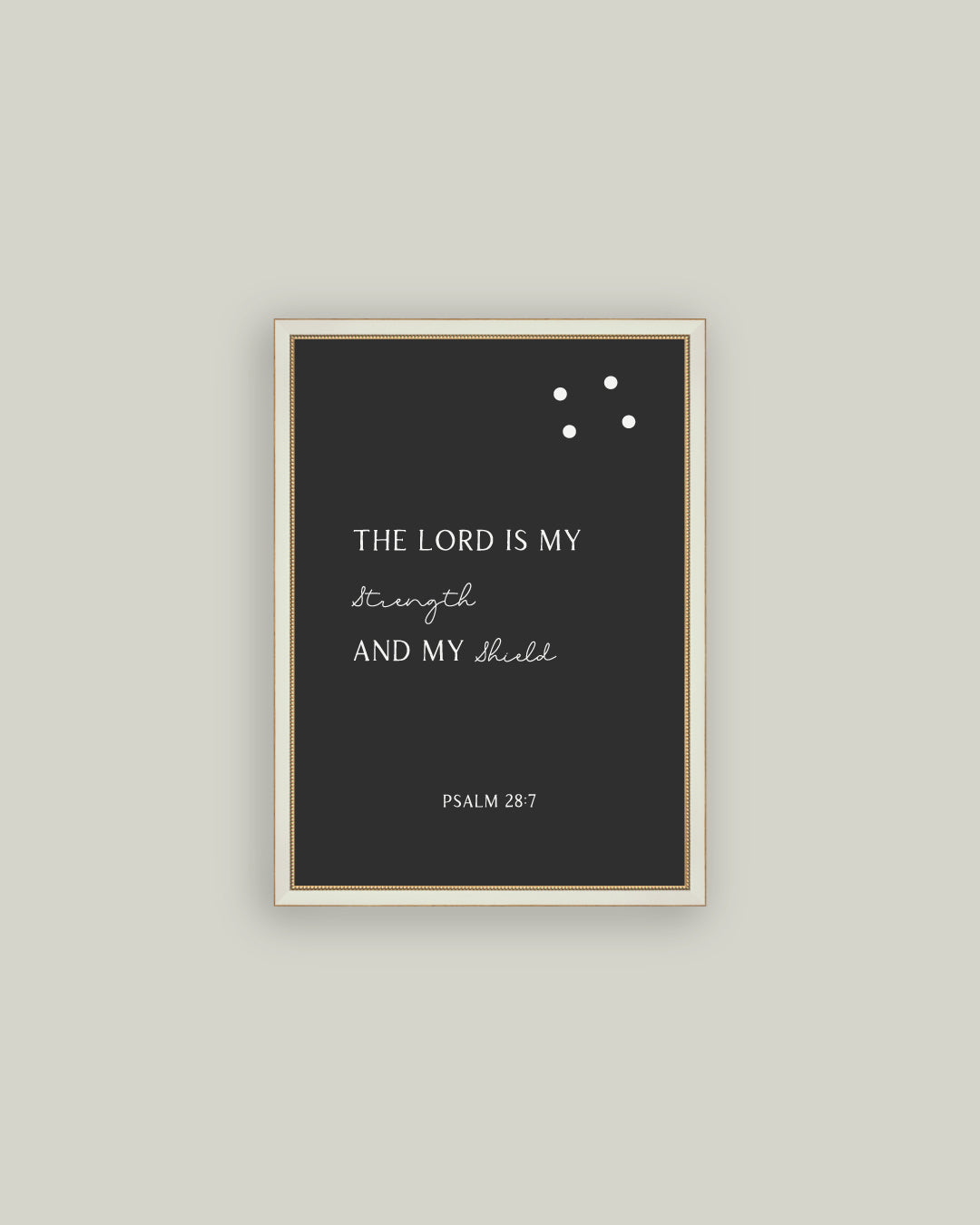 The Lord Is My Strength Magnet Board