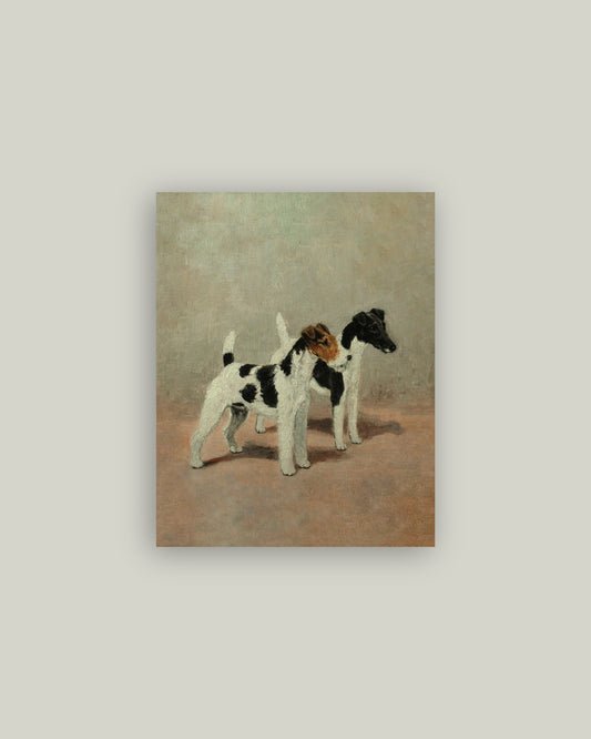 Two Fox Terriers Artist Board