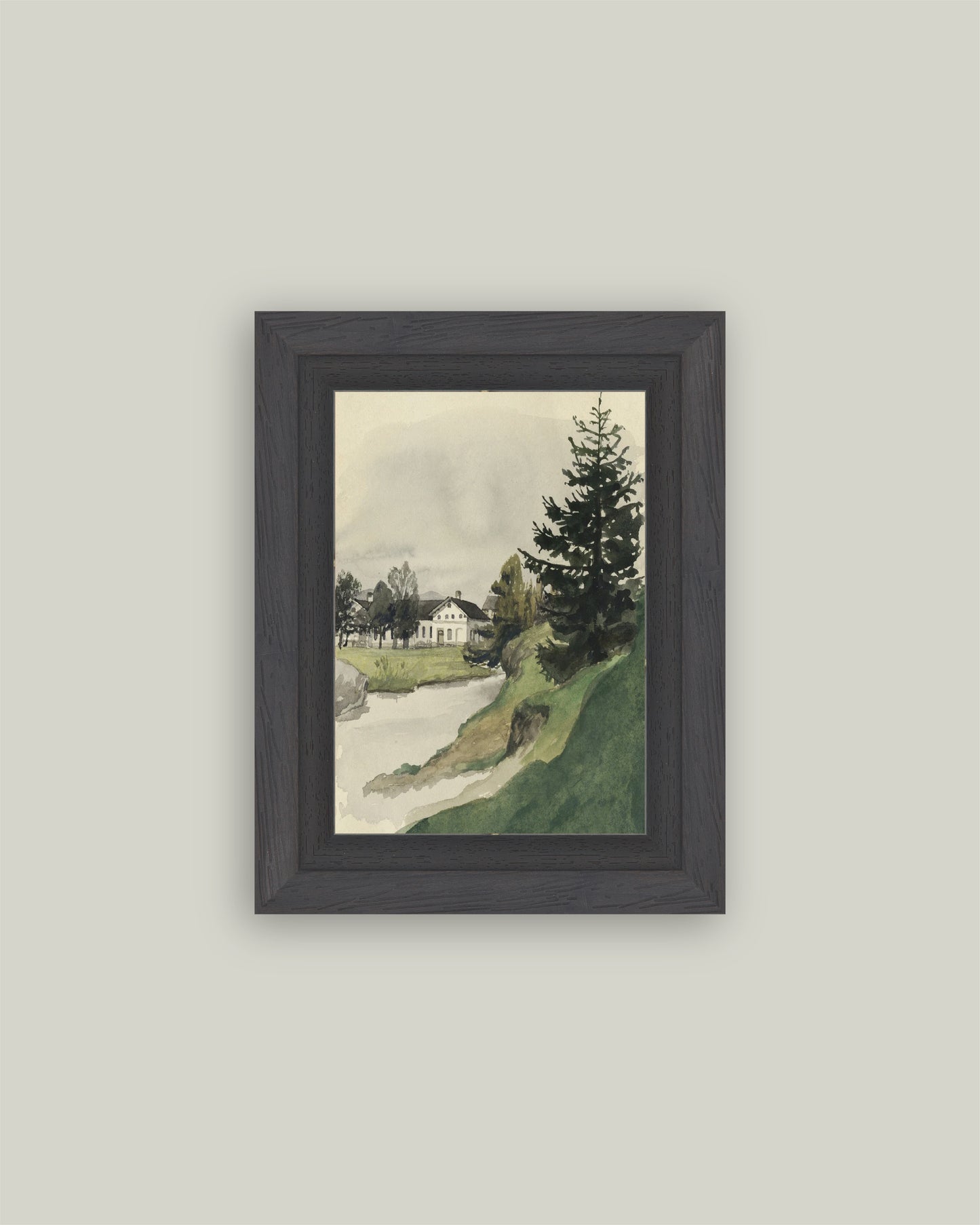 Muted Watercolor Lakeside