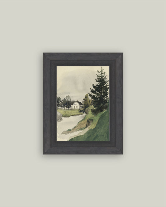 Muted Watercolor Lakeside