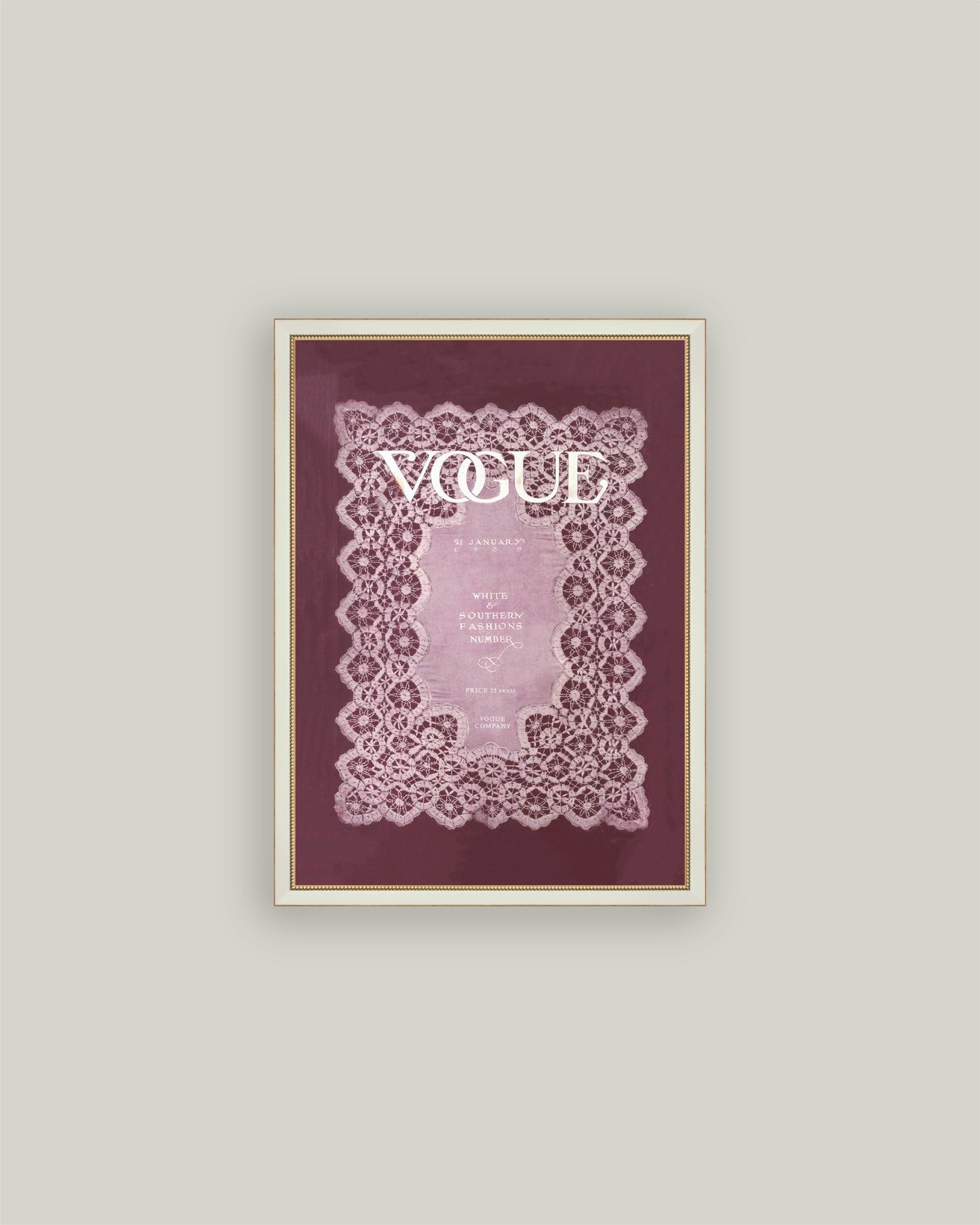 Vintage Vogue Maroon