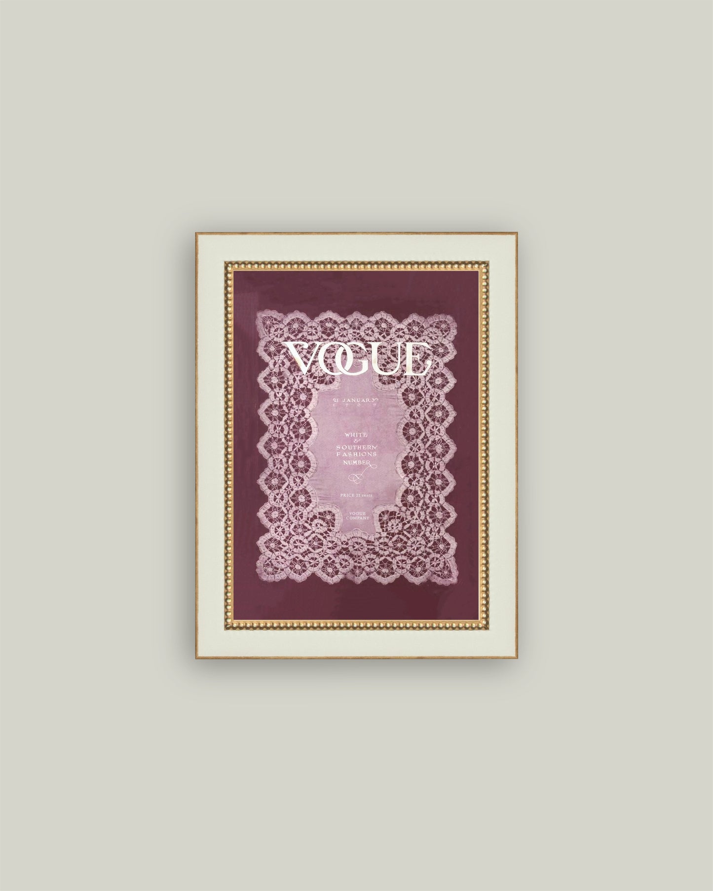 Vintage Vogue Maroon