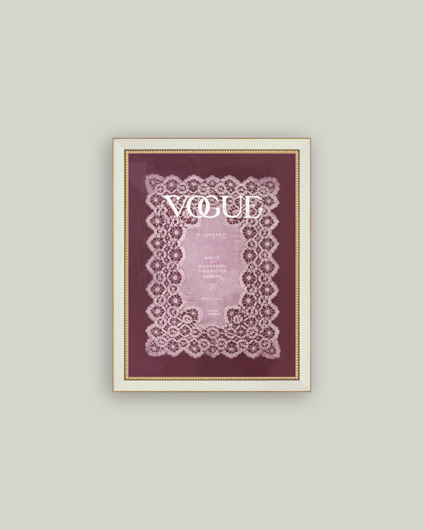 Vintage Vogue Maroon