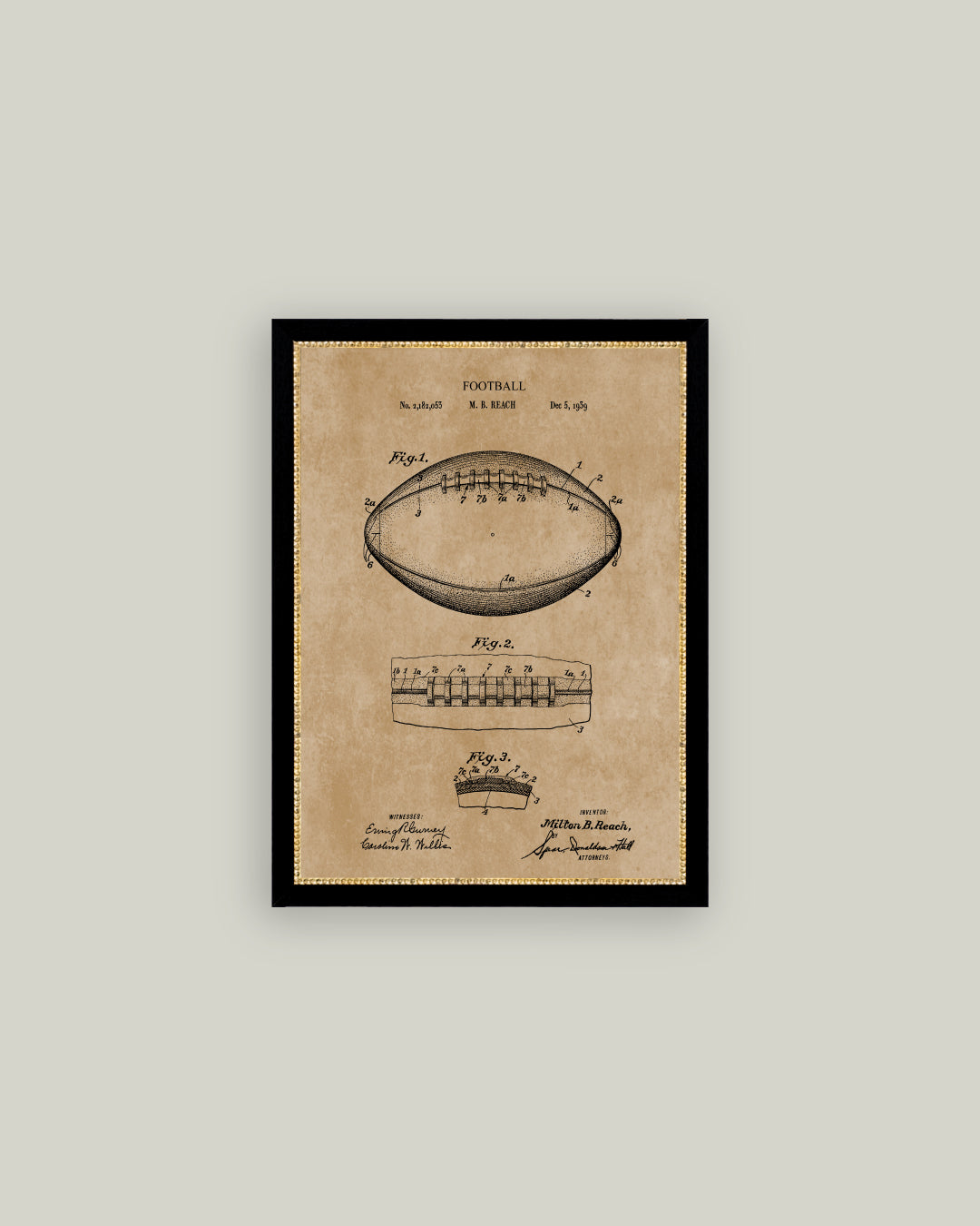 Vintage Football Map