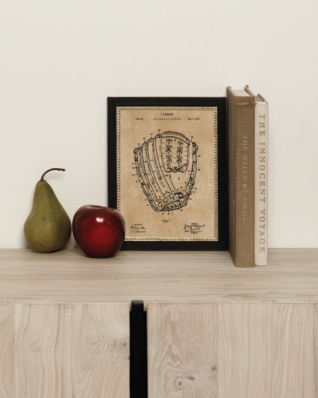 Vintage Baseball Mit Map