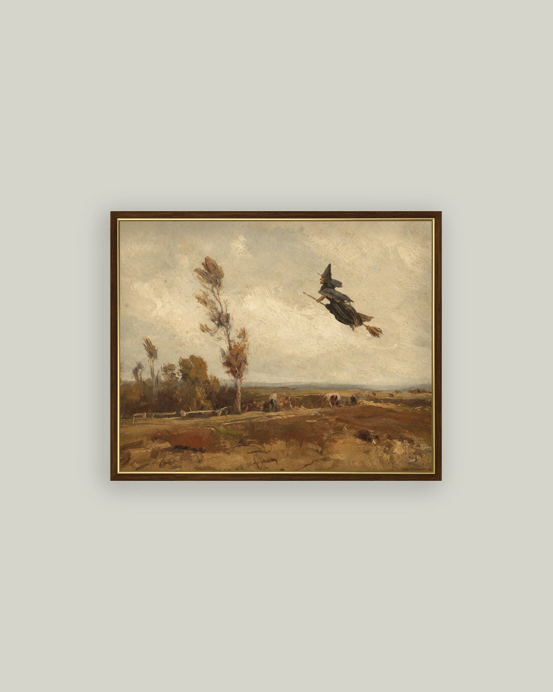 Witch Over an Autumn Sky