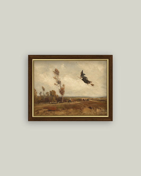 Witch Over an Autumn Sky