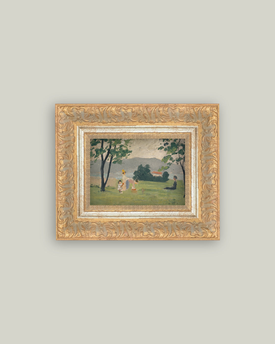 Women & Child In Meadow