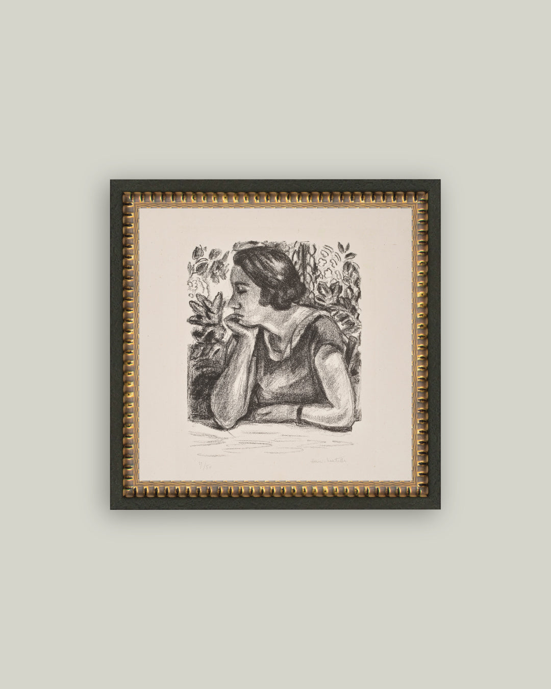 Woman Resting on Her Arm