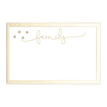 Petal Lane Home Gold Family Magnet Board Large Options Available